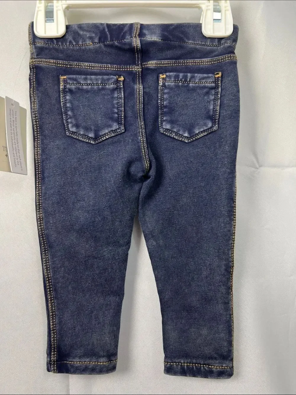 Tucker and Tate Dark indigo wash soft skinny jeggings NWT size 6 months